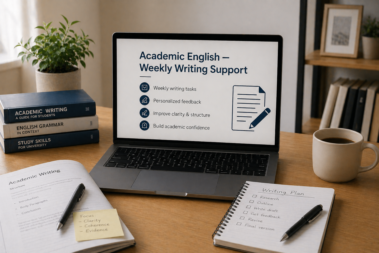 Academic English — Weekly Writing Support